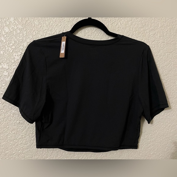 NWT Skims Crop Black Tee Shirt Short Sleeves Size 3X - Picture 4 of 7